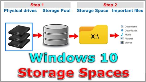 Go to the taskbar, type Storage Spaces in the search box, and select Storage Spaces from the list of search results. . Storage spaces windows